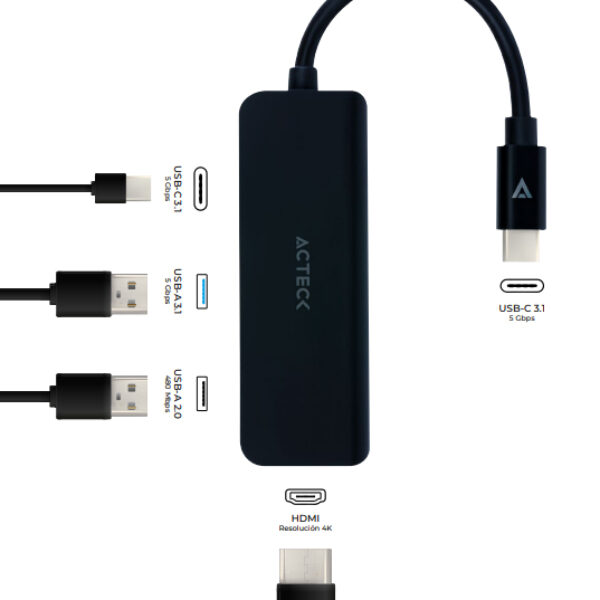 Docking station ACTECK DH645  AC-934640 Negro