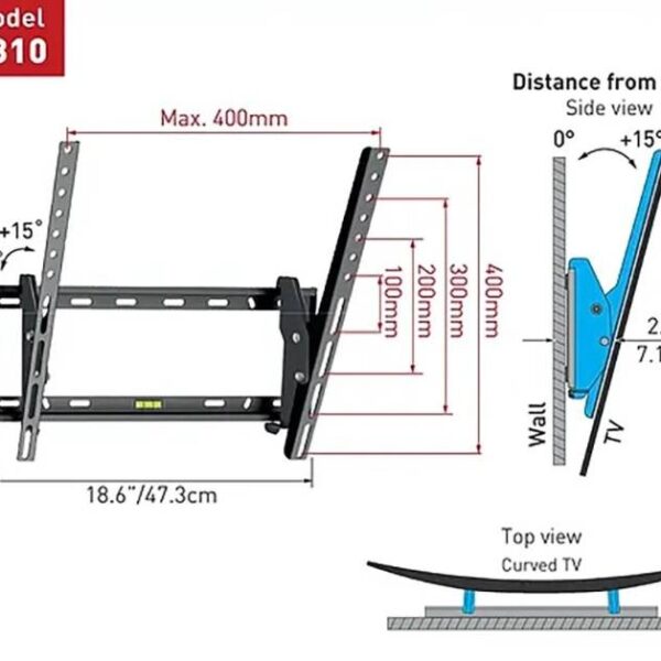 Soporte BARKAN E310+ Negro