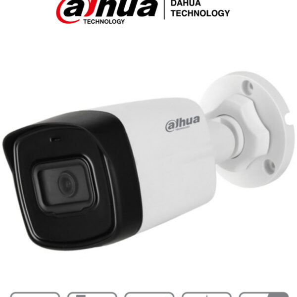 Cámara Bala Dahua Technology DH-HAC-HFW1500TLN-0280B-S2 HAC-HFW1500TL-28 Interior y exterior