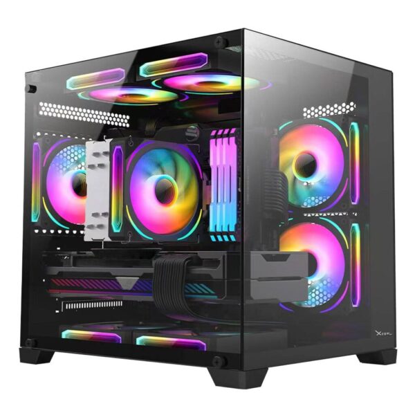 Gabinetes para Camputadoras Xzeal XZGAMC2B Negro