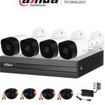 Kit de videovigilancia Dahua Technology DH-KIT/XVR1B04H-I/4-B2A51N-0280B-S2 KIT/XVR1B04H-I/4-B2A51N-0280B-S2 Interior y exterior