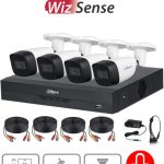 Kit de videovigilancia Dahua Technology DH-KIT/XVR5104HS-4KL-I3/4-HFW1500CMN-A-0280B-S2 KITXVR5104HS4KLI3+4HFW1500CMA Interior y exterior