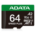 Micro Secure Digital ADATA SPEED PLUS UD64GUI3V30A2SP-RA1 64 GB