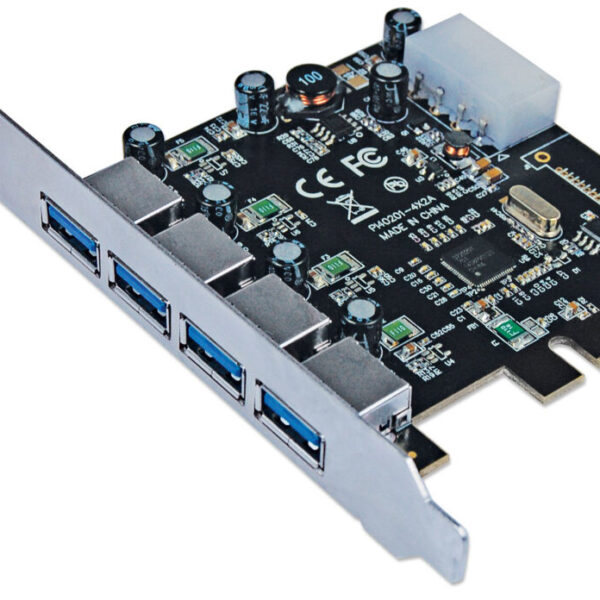Tarjeta PCI Express USB  MANHATTAN 152891 5 Gbit/s