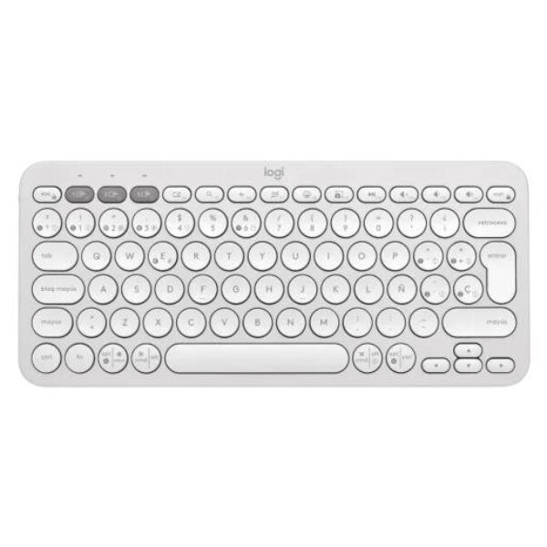 Teclados LOGITECH PEBBLE KEYS 2 K380s 920-011784 Blanco