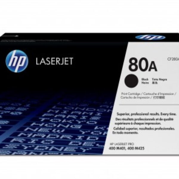 Tóner HP 80A CF280A Negro